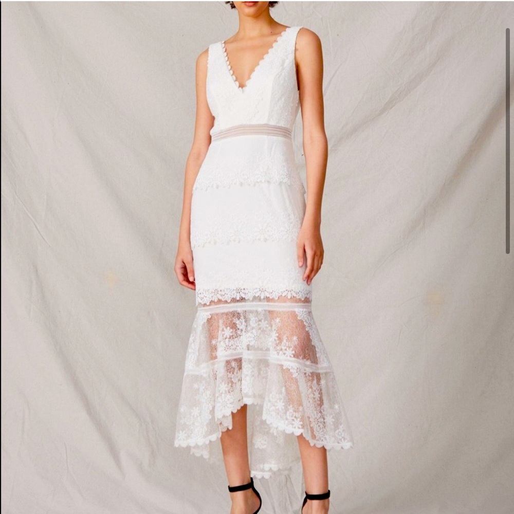 Allen Schwartz Deep V Maxwell dress